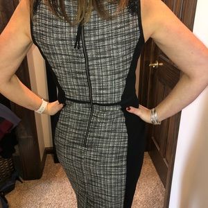 Loft Sheath Stretchy Dress with lace accent